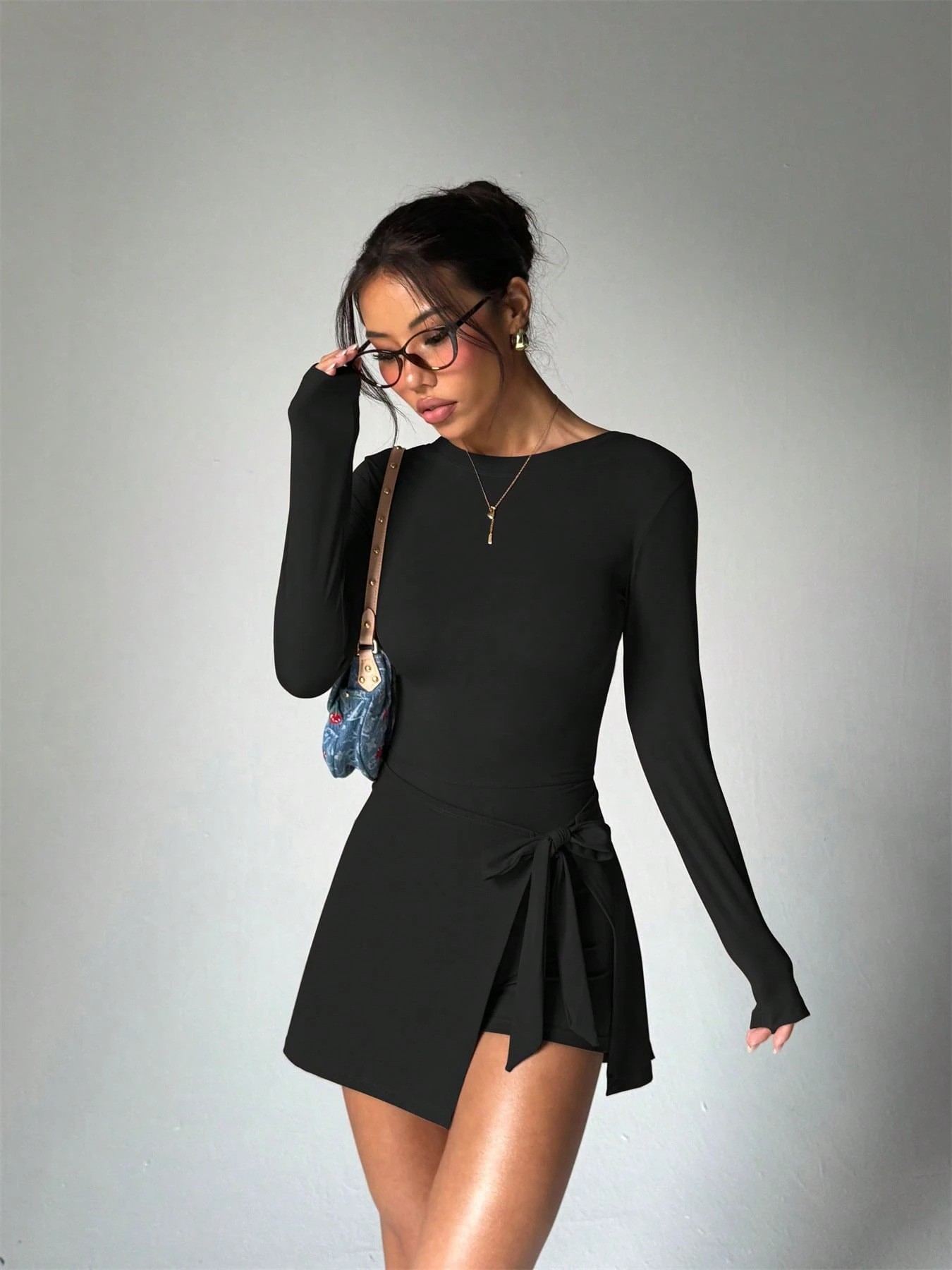 Yoga Fitness Wear - Solid Color Long Sleeved Slim Fit