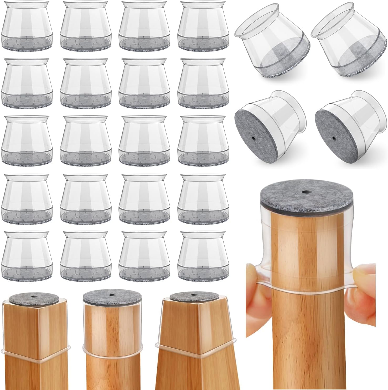 Sit Up Bar Floor - 32 Pack Silicone Chair Leg Floor