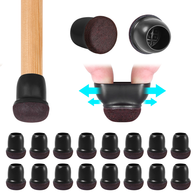 16PCS Black Silicone Chair Leg - Sit Up Bar Floor ulasan dan harga