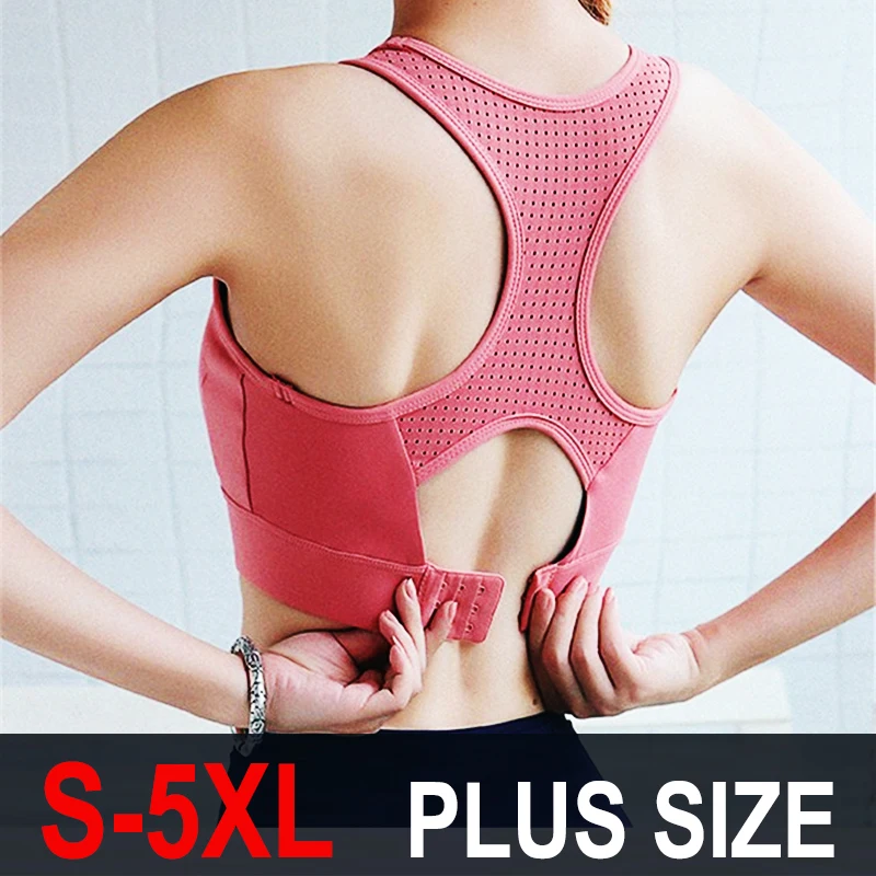 S-5XL Sports Top Yoga Bra Wome - Yoga Fitness Plus ulasan dan harga