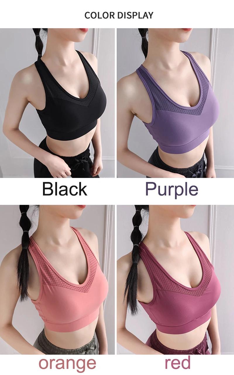 S-5XL Sports Top Yoga Bra Wome - Yoga Fitness Plus ulasan dan harga