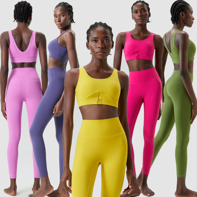 Two Pieces Set Zipper Yoga Spo - Yoga Fitness Plus ulasan dan harga