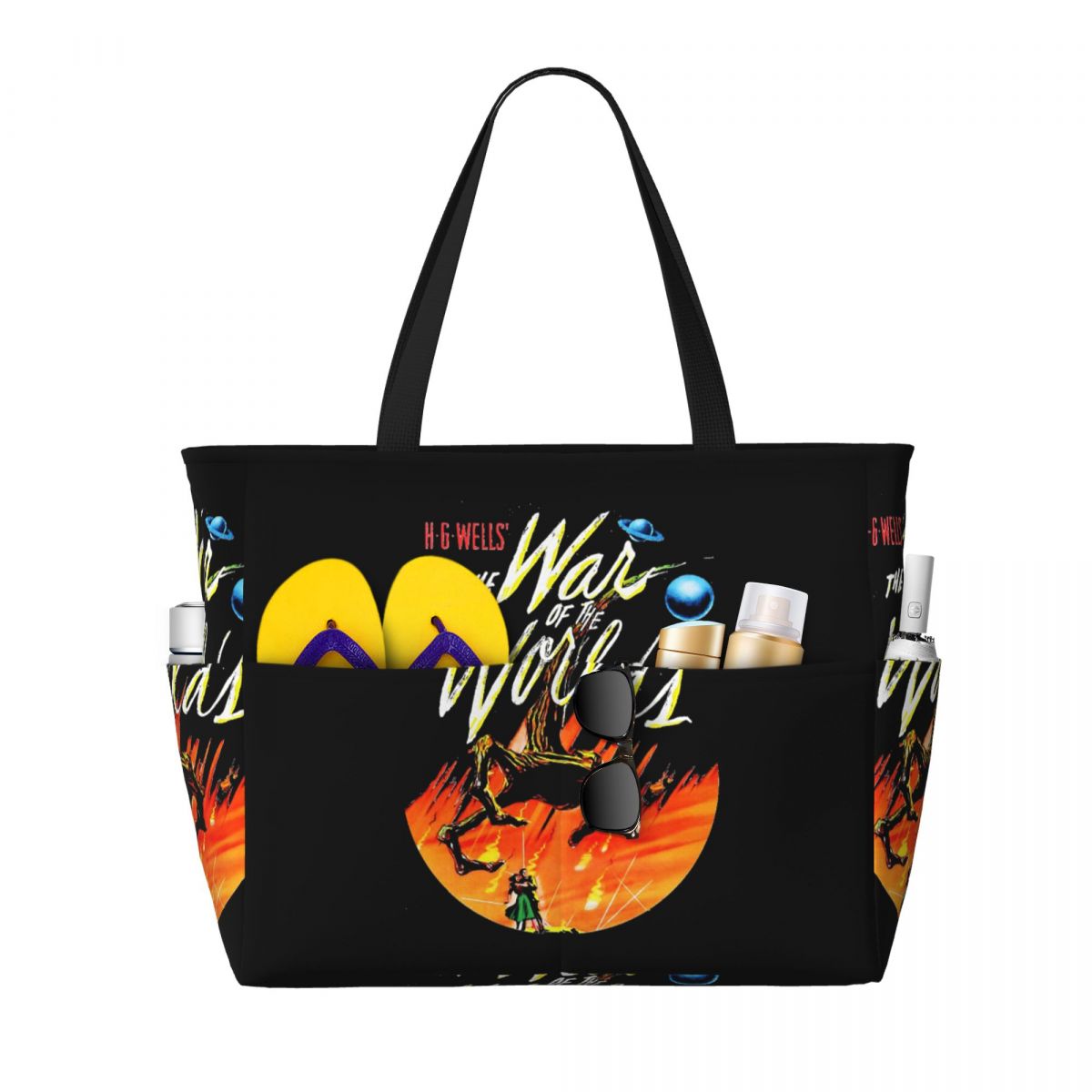 War Of The Worlds Beach Tote B - Yoga Fitness World ulasan dan harga