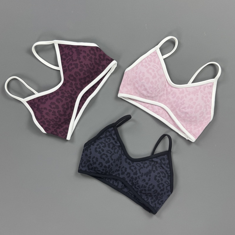 Sports Bra Women Leopard Print - Yoga Fitness Exercises ulasan dan harga