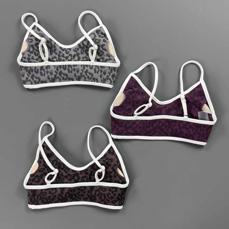 Sports Bra Women Leopard Print - Yoga Fitness Exercises ulasan dan harga
