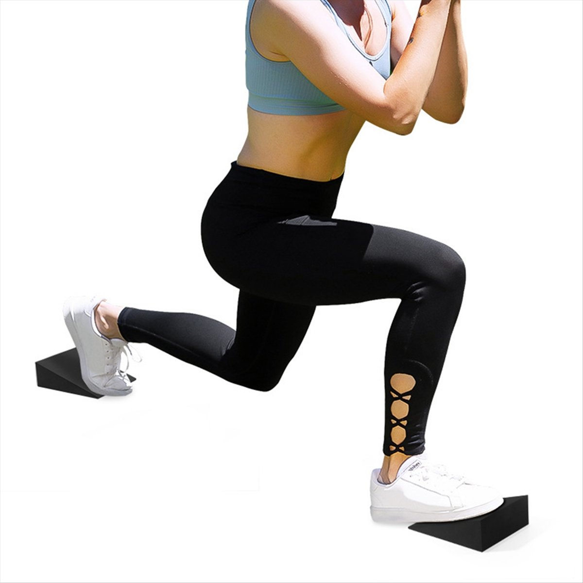 ABXY 2Pcs Yoga Wedge Blocks EV - Yoga Fitness Exercises ulasan dan harga