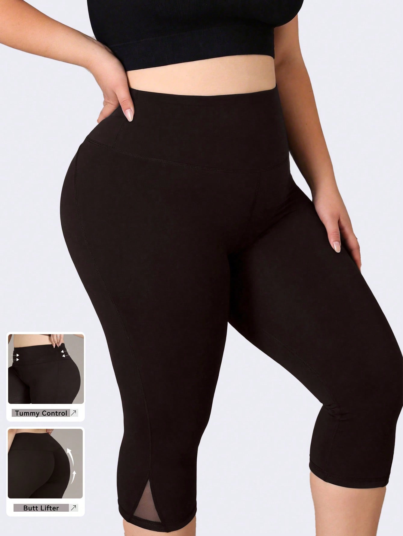 Plus Size Gym Leggings Women M - Yoga Fitness Plus ulasan dan harga