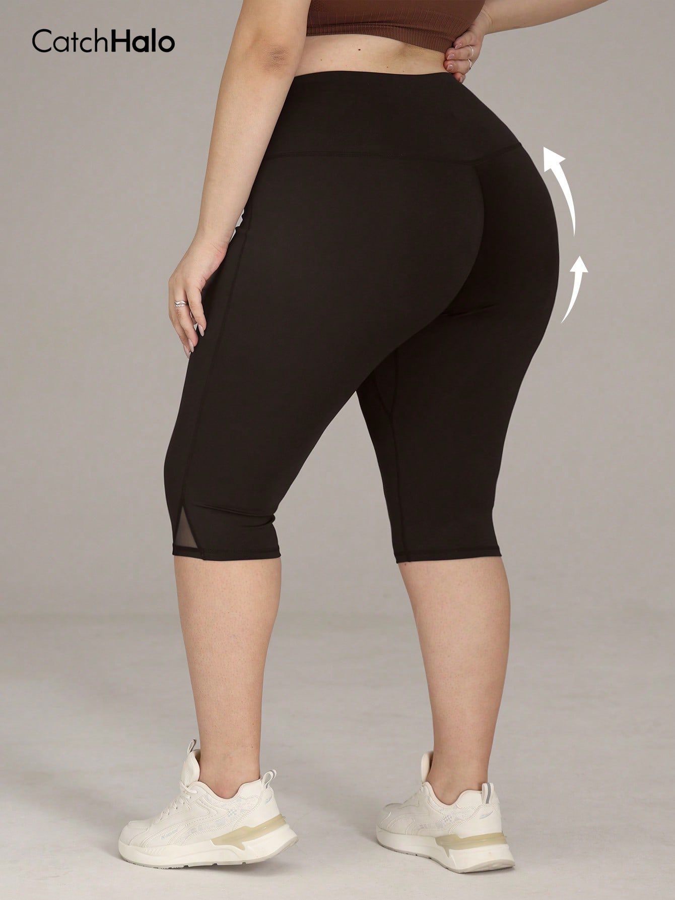 Plus Size Gym Leggings Women M - Yoga Fitness Plus ulasan dan harga