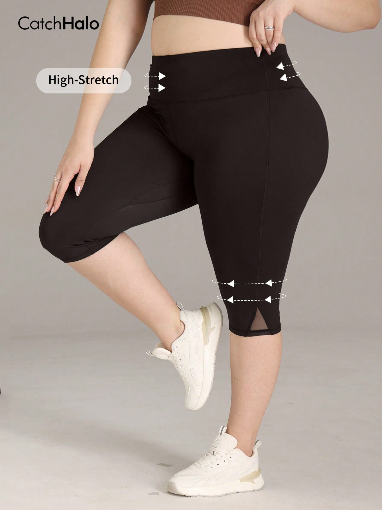 Plus Size Gym Leggings Women M - Yoga Fitness Plus ulasan dan harga