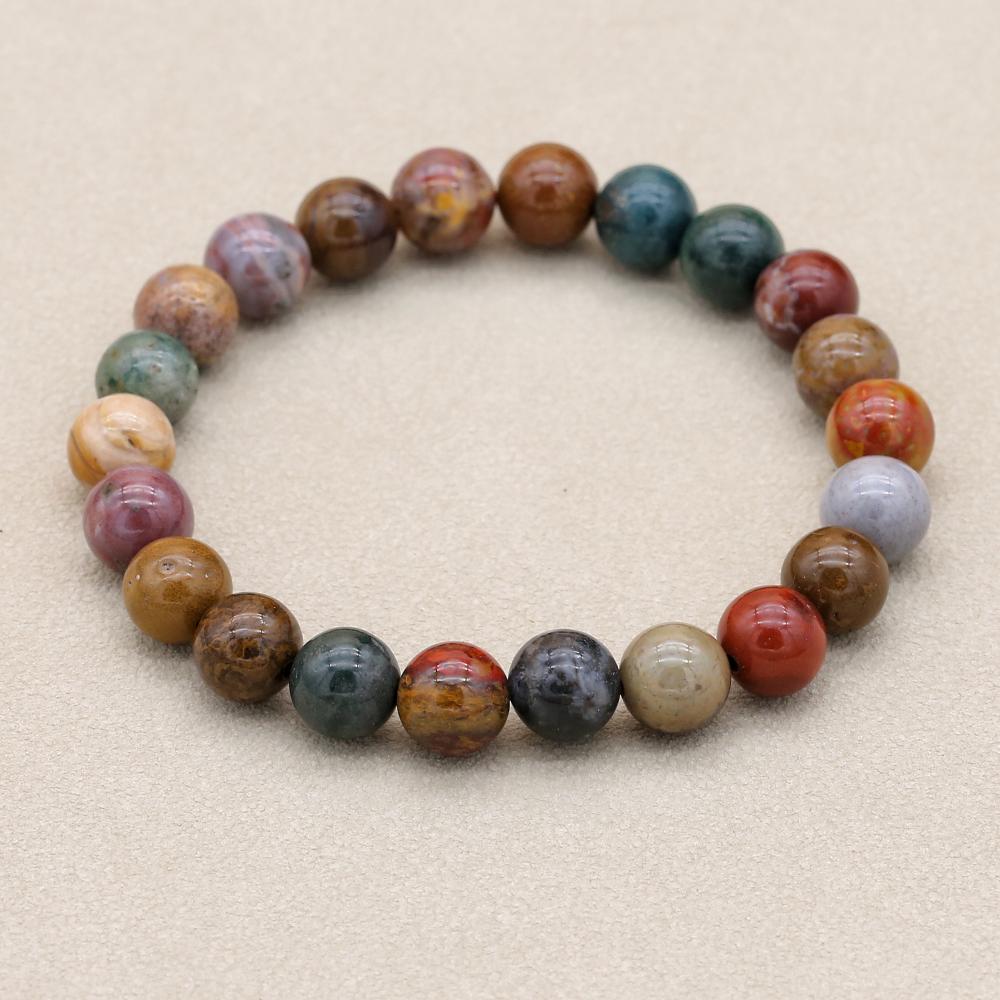 8mm Natural Stone Ocean Jasper - Yoga Health & Fitness Center ulasan dan harga