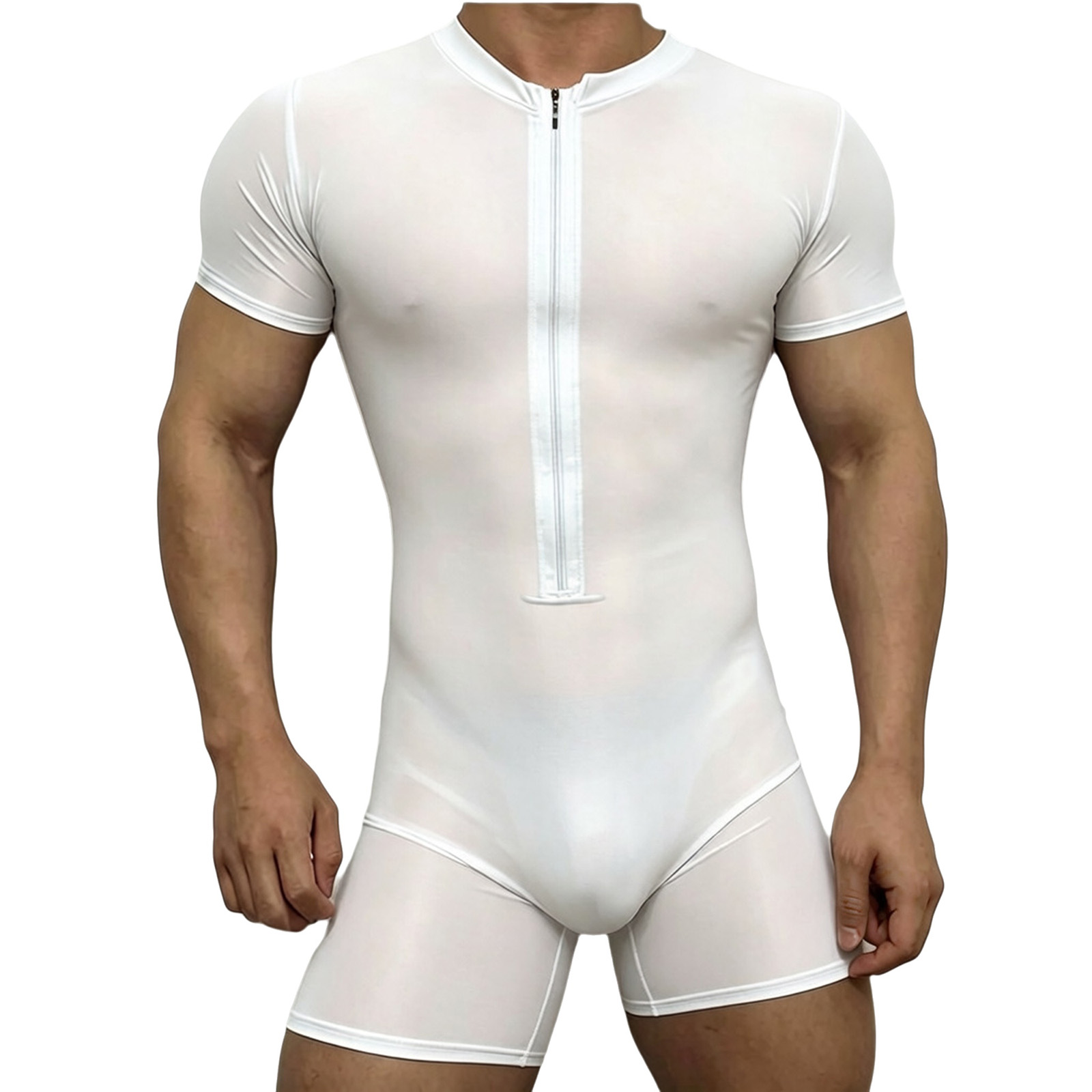Mens Silky Stretchy Rompers Sh - Yoga Fitness Fit Club ulasan dan harga