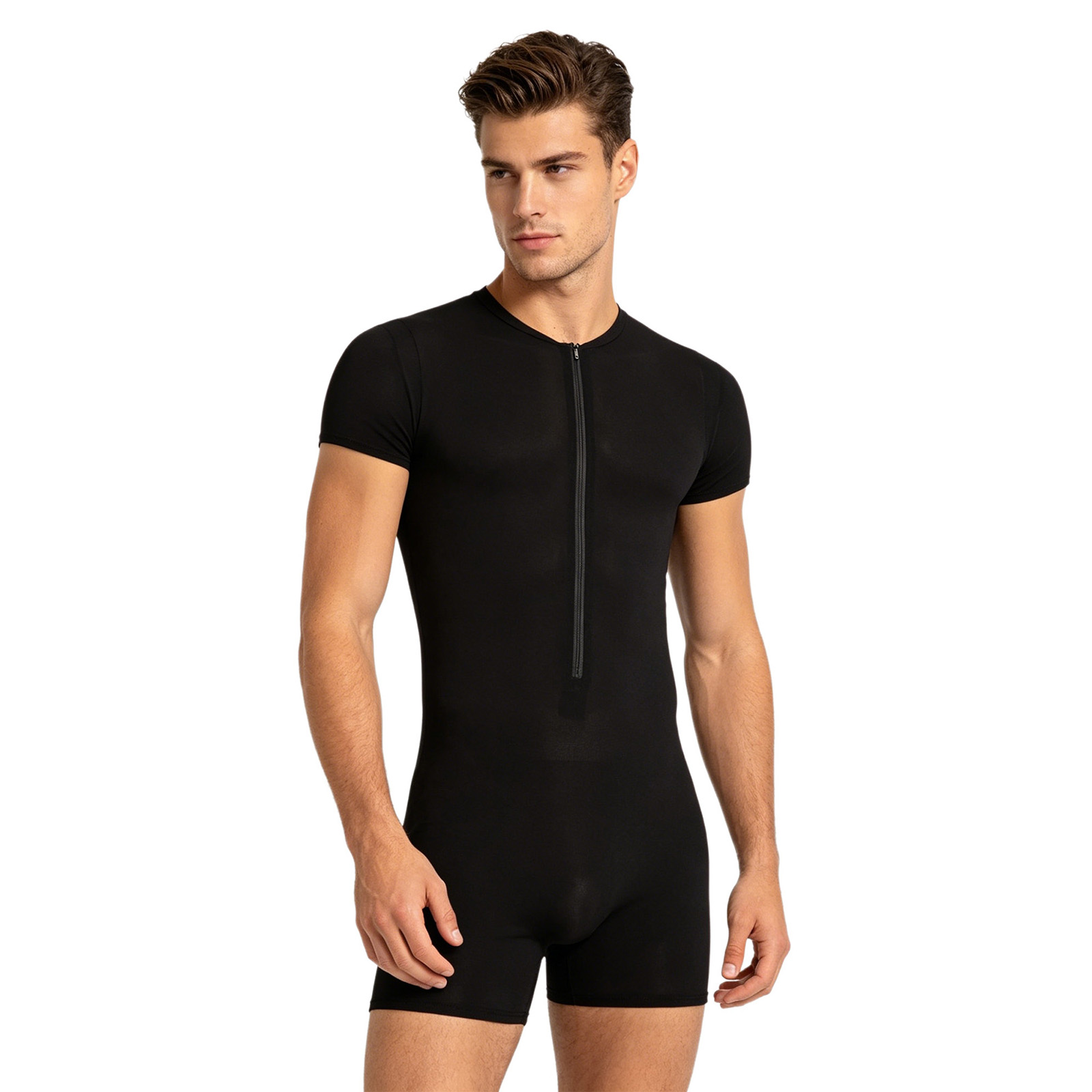 Mens Silky Stretchy Rompers Sh - Yoga Fitness Fit Club ulasan dan harga