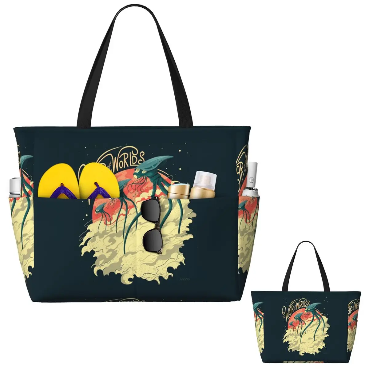 War Of The Worlds Beach Tote B - Yoga Fitness World ulasan dan harga