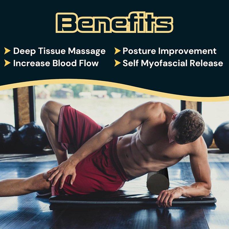 High Density EVA Yoga Foam Rol - Yoga Fitness Exercises ulasan dan harga