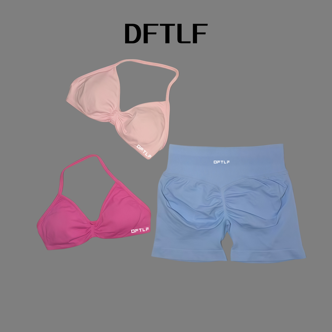 2 Piece DFTLF Impact Gym Set W - Yoga Fitness Wear ulasan dan harga